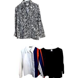 Women's Medium Tops Shirts Blouses Wholesale Bulk Lot of 4 M